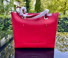 Borsa Michael Kors WALSH rossa pelle nuova rara grande fuori produzione shopper rara