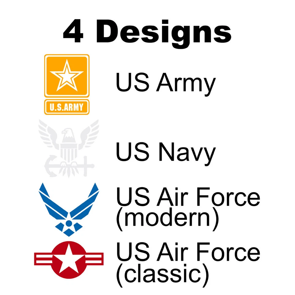 US Military Decal Army Navy Air Force (vinyl for Car laptop window tumbler water - Image 3 of 4