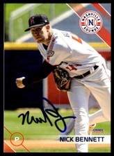 2024 Choice Baseball Nick Bennett Nashville Sounds #2 Signed Card