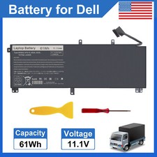 Battery For Dell XPS 15 9530 Precision M3800 T0TRM H76MV 7D1WJ Y758W 61Wh 11.1V