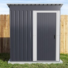 Pent Roof Steel Utility Tool Storage Shed 5.4x3ft Garden Shed Storage Tool House