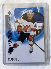 2020-21 SP Hockey Blue Base Rookie Authentics Ty Smith New Jersey Devils