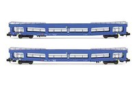 Sh Arnold HN4410 Autotransportwagen Ddm 2-Tlg. Set Db Ag, In Blau