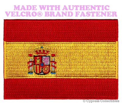 SPAIN FLAG PATCH SPANISH ESPAÑA EMBROIDERED PARCHE new w/ VELCRO  Brand Fastener