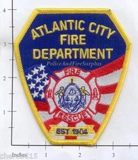 New Jersey - Atlantic City NJ Fire Department Fire Dept Patch