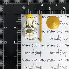 LEGO Ninjago Sensei Wu with Golden Staff from 70734 Master Wu Dragon