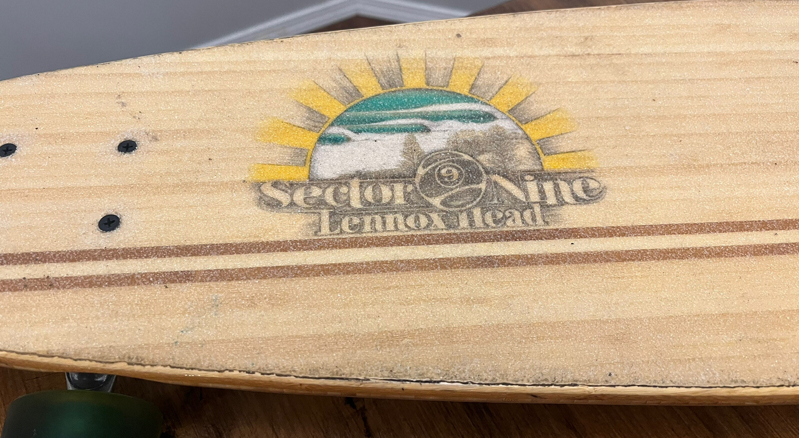 SECTOR 9 Lennox Bamboo 39&rdquo; X 9&rdquo; Longboard Skateboard Split Tail Cruiser Gullwing