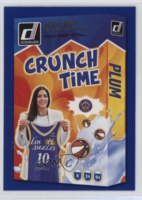 2025 Panini Donruss WNBA Crunch Time Press Proof Blue Kelsey Plum #8 05hm