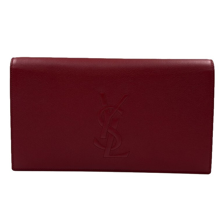 Borsa pochette Saint Laurent Monogram rossa 71525033 140785592