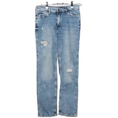H&M, Jeans, Größe: 170, SLIM FIT ADJUSTABLE WAIST, Blau, Baumwolle/Elasthan #n7Z