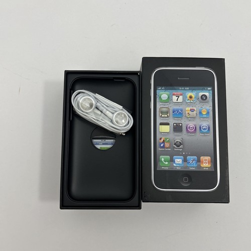 empty box for Iphone 3 Gs 8GB black (rare Hard To Find) With Headphones SKU 304 - Photo 6 sur 6