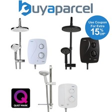 Triton AS2000SR DuElec Silent Running Thermostatic Power Shower + Dual Head 