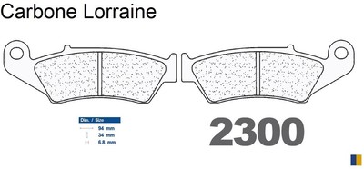 Plaquettes De Frein Carbone Lorraine Type 2246 A3 - Neufes - Frittées Métal