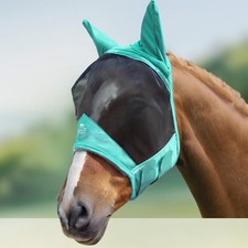 Harrison Howard CareMaster Pro Luminous Horse Fly Mask Large Eye Space Standard