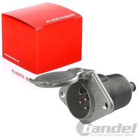 Herth+Buss 7-Polige ANHÄNGER-STECKDOSE 24V Aluminium MIT Kappe | 51305298