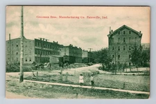 Batesville IN-Indiana, Greenman Bros Manufacturing Factory Vintage Postcard