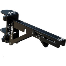 Fold Out Desk Shelf with Steel Support Brackets for Compact Work Environments
