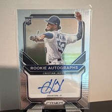Panini 2021 Prizm Rookie Autographs Cristian Javier Auto #RA-CJ Astros Baseball