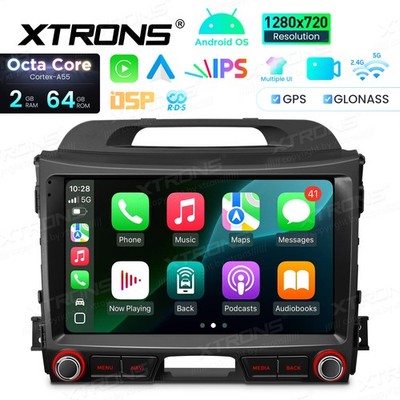 XTRONS 9  Android 14 Autoradio Octa Core 64G GPS Navi DSP RDS Für KIA Sportage 3