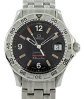 Omega 37mm Men's Seamaster Omegamatic Swiss Autoquartz Black Dial Watch 2514.50!