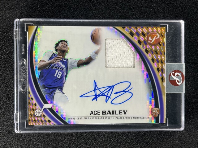2025-26 Topps Pristine Ace Bailey #PPR-AB Gold Pieces RC Patch Auto RJA /50