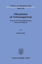 Öffentlichkeit als Verfassungsprinzip | Joha...