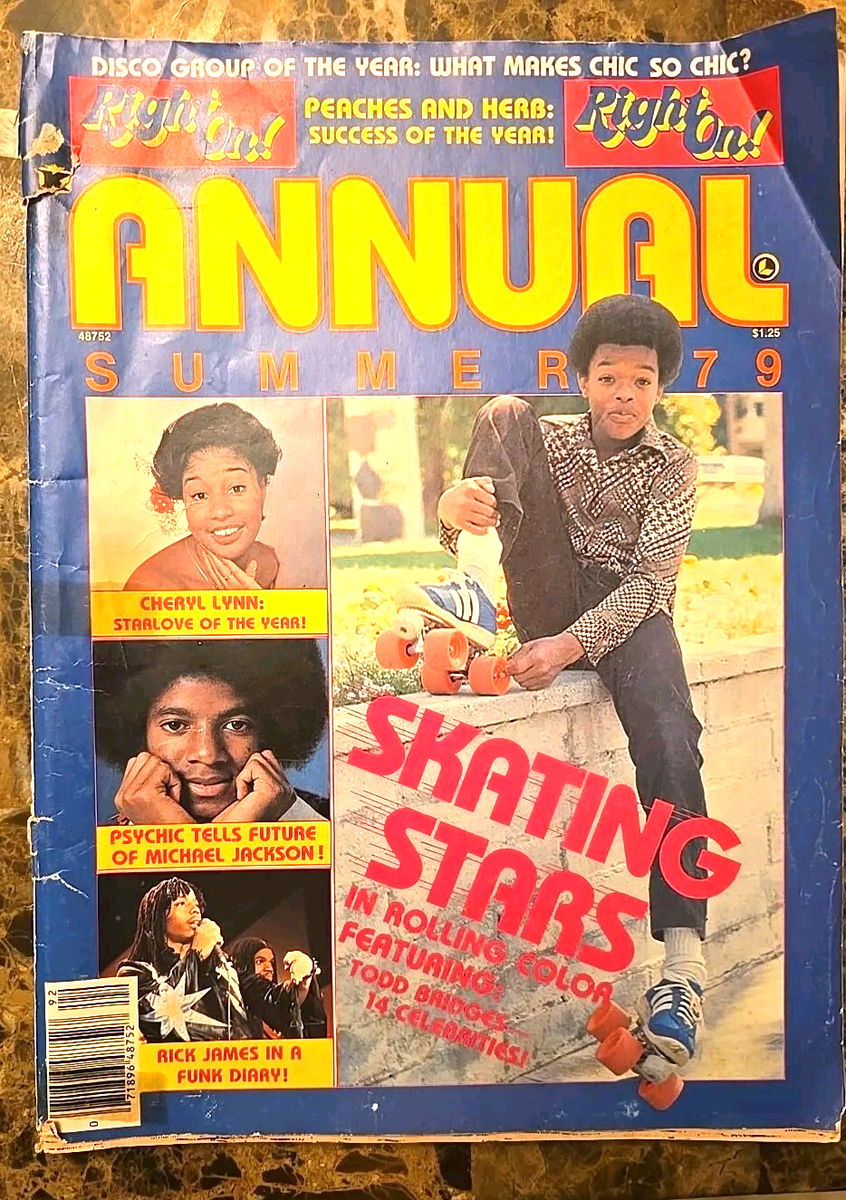 Rare! Vintage Right On Magazine Summer Annual 1979, Michael
