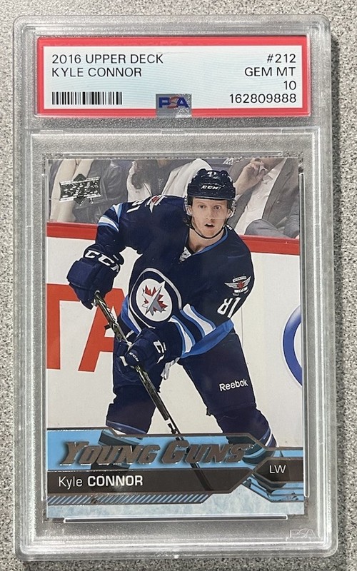 2016-17 Upper Deck Young Guns #212 Kyle Connor RC PSA 10