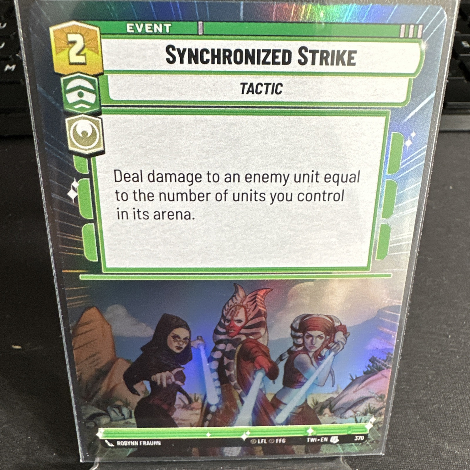 Star Wars Unlimited Twilight of the Republic Synchronized Strike Hyperspace Foil