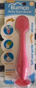 Bumco Baby Bum Brush - BPA-Free Diaper Cream Spatula with Suction Cup Base, Soft