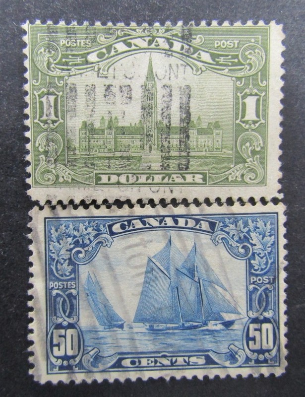 nystamps Canada Stamp # 158 159 Used $145       L24x204