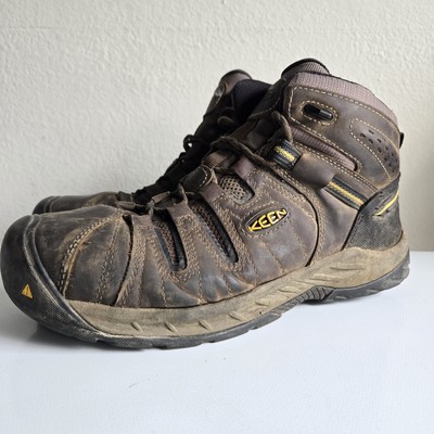 KEEN Utility Flint II Mid Boots Hiking Men D Safety Toe F2413