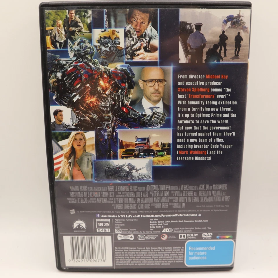 Transformers Age Of Extinction DVD (2014) Region 4 Action – Free Post - image 2 of 4