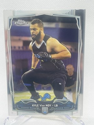 2014 Topps Chrome Rookie KYLE VAN NOY #205 DETROIT LIONS