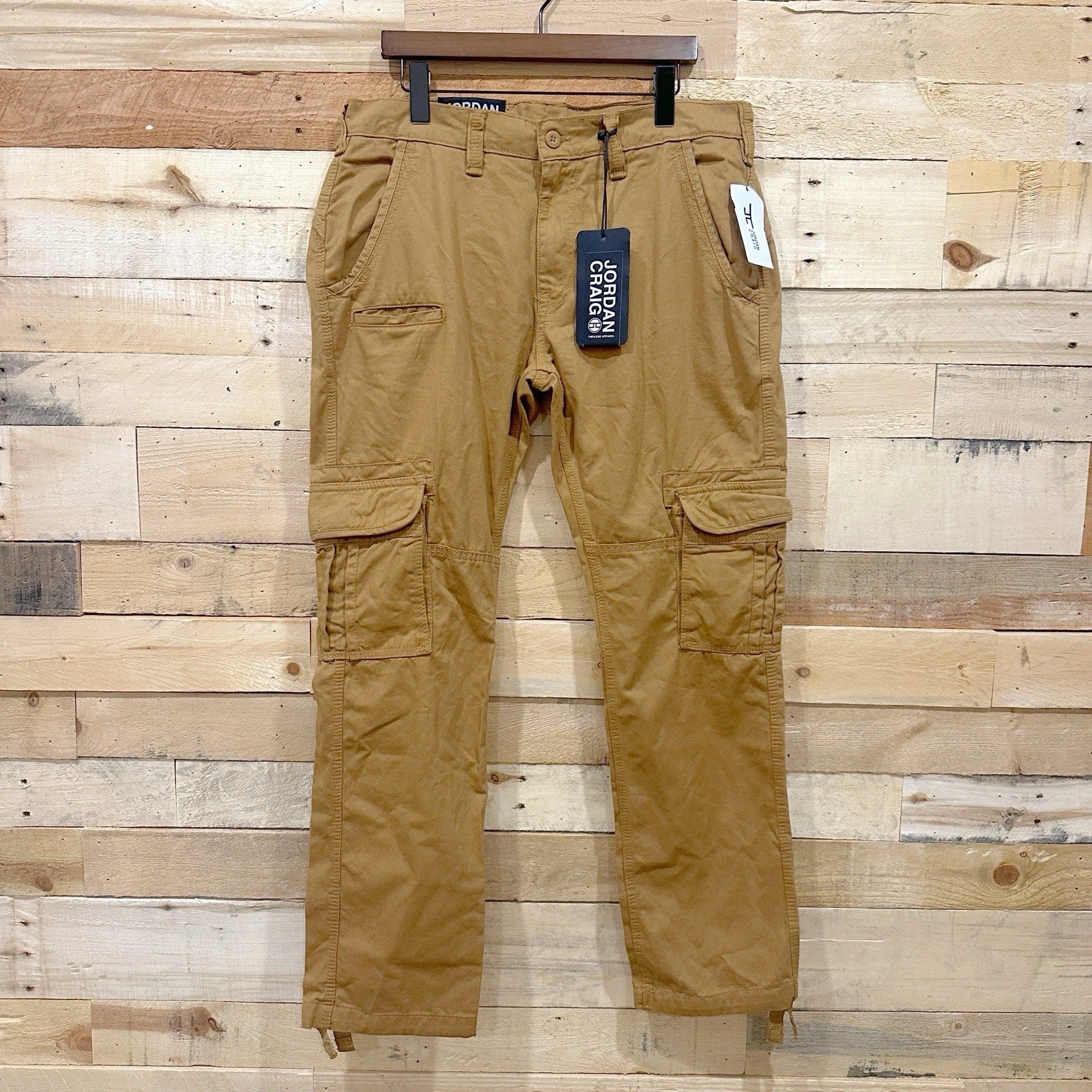 Pantalone cargo Jordan Craig 34X32 marrone grano nuovo con etichetta