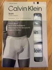 Calvin Klein CK Men Icon Cotton Stretch 3 Pack Boxer Brief NB4394 You Pick New