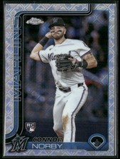 2025 Topps Chrome LogoFractor Connor Norby #199 RC Marlins