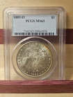 1885 O Morgan Silver Dollar $1 PCGS MS 63 - 🔥RIM TONING🔥