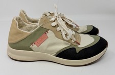 Taos Womens Direction Sneaker Size 9 Tan Olive Black Lace Up Shoes Arch Support