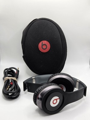 Beats by Dr. Dre Monster Solo On-Ear Headphones Black Wired Case Wire