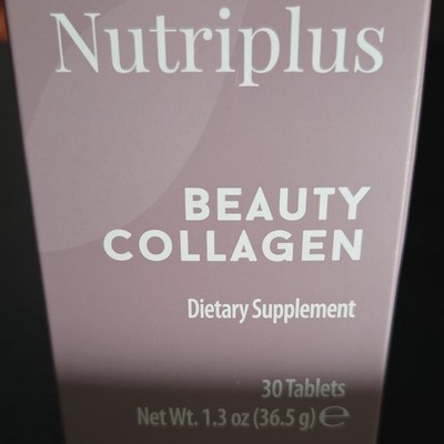 Nutriplus Beauty Collagen Tablets Hair Skin Nails Gluten Free 30 Ct 1.3 oz