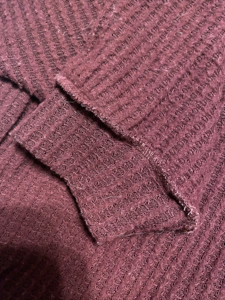Zenana Maroon Textured Top W Ragland Sleeves L/XL - Image 3 of 4