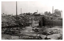 Grindstone City MI Michigan Quarry Workers RPPC Photo Postcard COPY