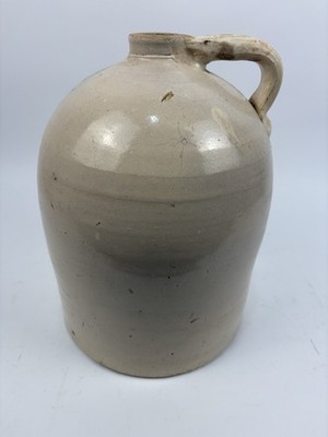 14  Tall Beige Large Stoneware Jug #3 No Potters Mark No Cork