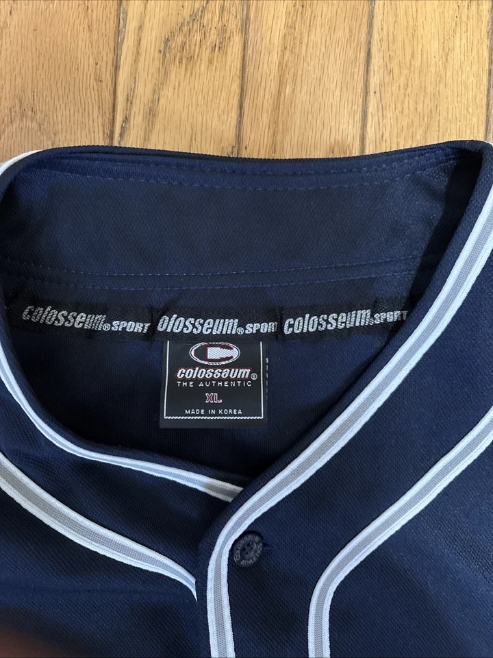 COLOSSEUM SPORTS Penn State Nittany Lions Baseball Jersey Mens XL VINTAGE - Image 3 of 4