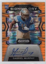 2024 Prizm Draft Picks Signing Day Orange Pulsar 48/49 Gabriel Murphy Auto 1j2b