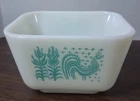 Vintage Pyrex 501 B 1 1/2 Cup Refrigerator Dish Amish Butter Print USA Made #2