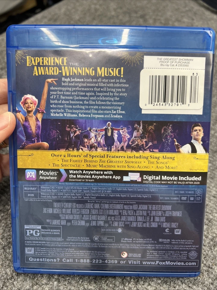 The Greatest Showman (Blu-ray, 2017) Hugh Jackman - Imagem 4 de 4