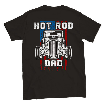 Hot Rod Dad - Back Print - Classic Unisex Crewneck T-shirt