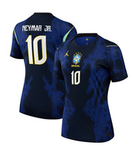 Mujer Brasil Camiseta Fútbol Neymar 10 / Camisa de Time Brasil Femenina